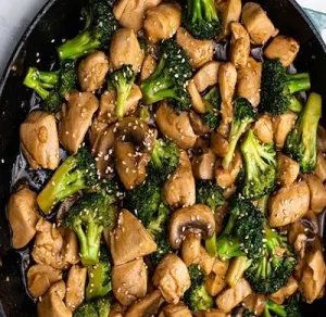 Chicken Garlic Ginger with Mushroom
